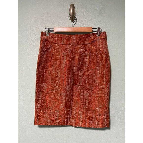J Crew‎ Women's Burnt Orange Skirt Size 6 - Picture 1 of 9